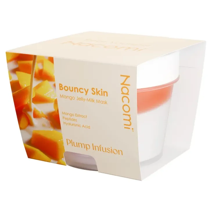 Nacomi Bouncy Skin Mango Jelly Milk Mask Plump Infusion ujędrniająca maska do twarzy 80 ml