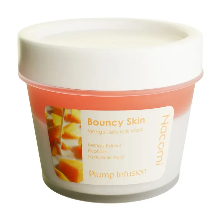 Nacomi Bouncy Skin Mango Jelly Milk Mask Plump Infusion ujędrniająca maska do twarzy 80 ml