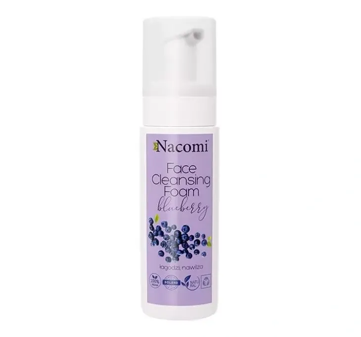 Nacomi Face Cleansing Foam pianka do twarzy Borówka 150 ml