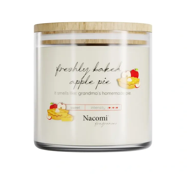 Nacomi Fragrances sojowa świeca zapachowa Freshly Baked Apple Pie 450 g