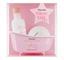 Nacomi Glow Gift Cloud Cream Dream zestaw dla kobiet masło do ciała Cloud Cream Dream 100 ml + żel pod prysznic Cloud Cream Dream 300 ml