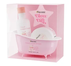 Nacomi Glow Gift Cloud Cream Dream zestaw dla kobiet masło do ciała Cloud Cream Dream 100 ml + żel pod prysznic Cloud Cream Dream 300 ml