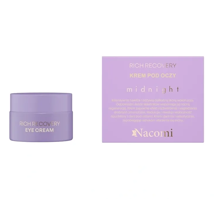 Nacomi Midnight krem pod oczy na noc 15 ml