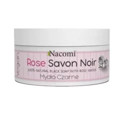 Nacomi mydło 100% naturalne czarne Savon Noir Rose 125 g