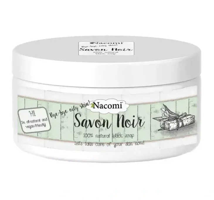 Nacomi mydło 100% naturalne Czarne Savon Noir 120 g