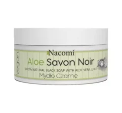 Nacomi mydło 100% naturalne czarne Savon Noir Aloe 125 g