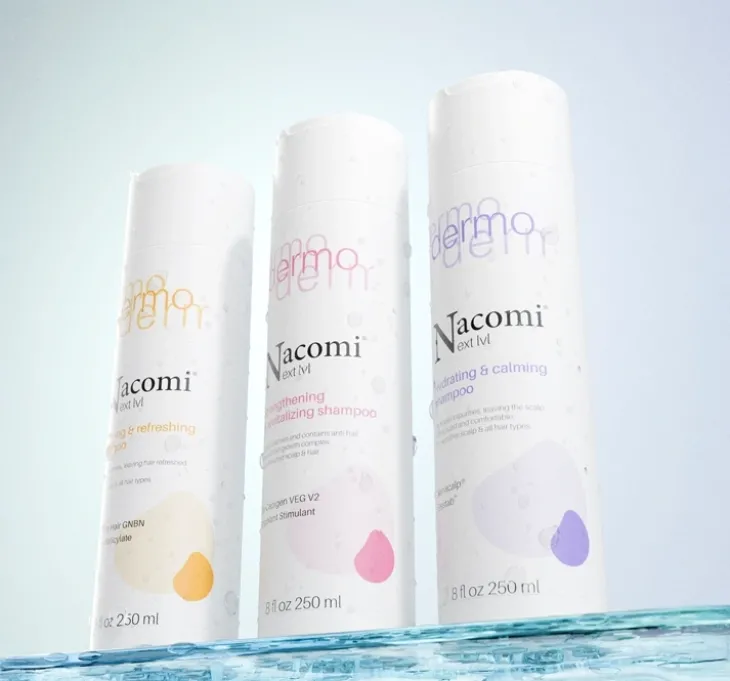 Nacomi Next Level Dermo nawilżający i łagodzący szampon do włosów 250 ml