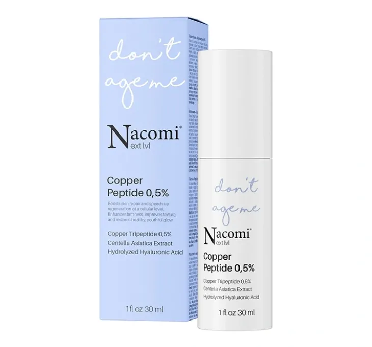 Nacomi Next Level Don't Age Me Copper Peptide serum do twarzy Peptyd Miedziowy 0,5% 30 ml