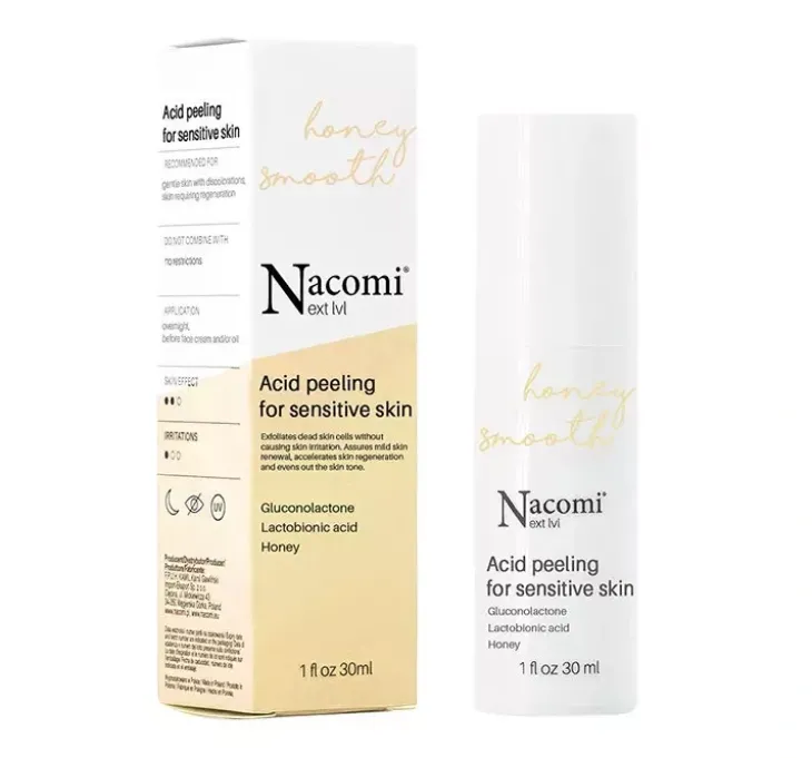 Nacomi Next Level Honey Smooth peeling kwasowy do cery wrażliwej 30 ml