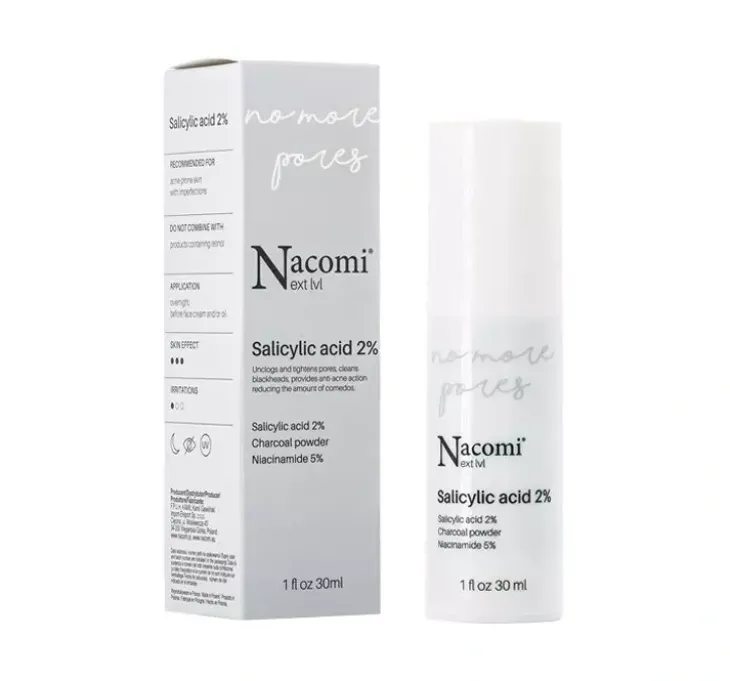 Nacomi Next Level No More Pores kwas salicylowy 2% serum do twarzy 30 ml