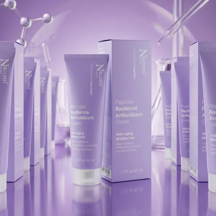 Nacomi Next Level Peptides Radiance Antioxidant Cream przeciwstarzeniowy krem do twarzy 40 ml