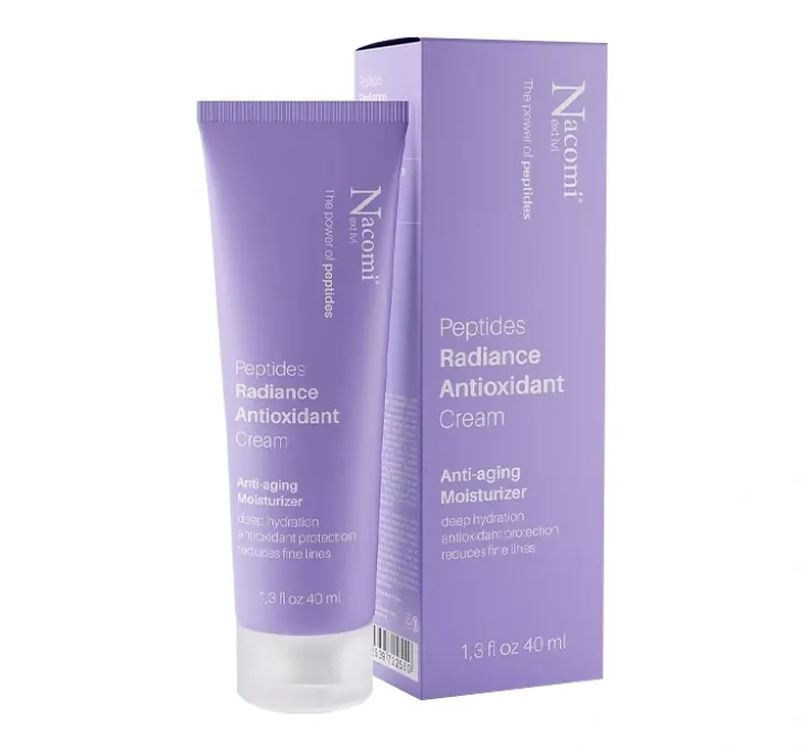 Nacomi Next Level Peptides Radiance Antioxidant Cream przeciwstarzeniowy krem do twarzy 40 ml