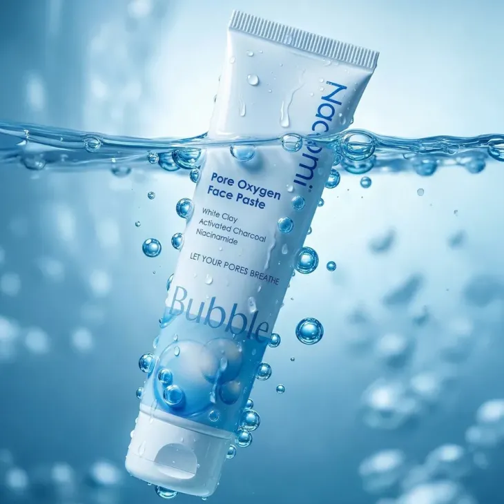Nacomi Pore Oxygen Face Paste Bubble oczyszczająca pasta do mycia twarzy 100 ml