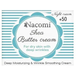 Nacomi Shea Butter Cream odżywczy krem do twarzy na noc +50 50 ml