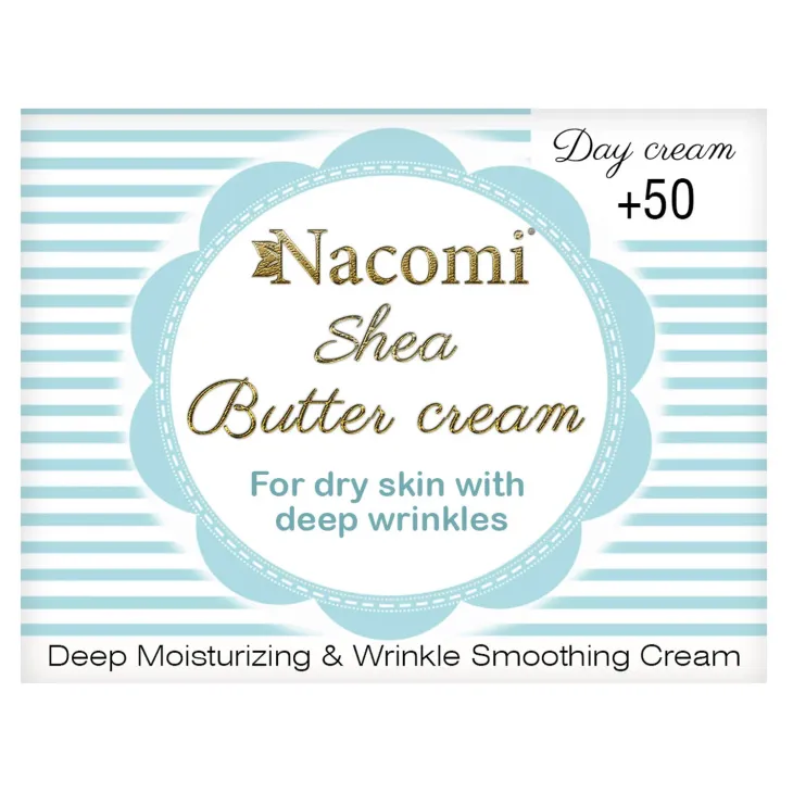 Nacomi Shea Butter Cream odżywczy krem do twarzy na dzień +50 50 ml