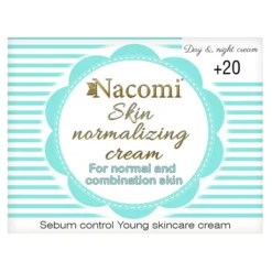 Nacomi Skin Normalizing Cream normalizujący krem do twarzy na dzień i na noc +20 50 ml