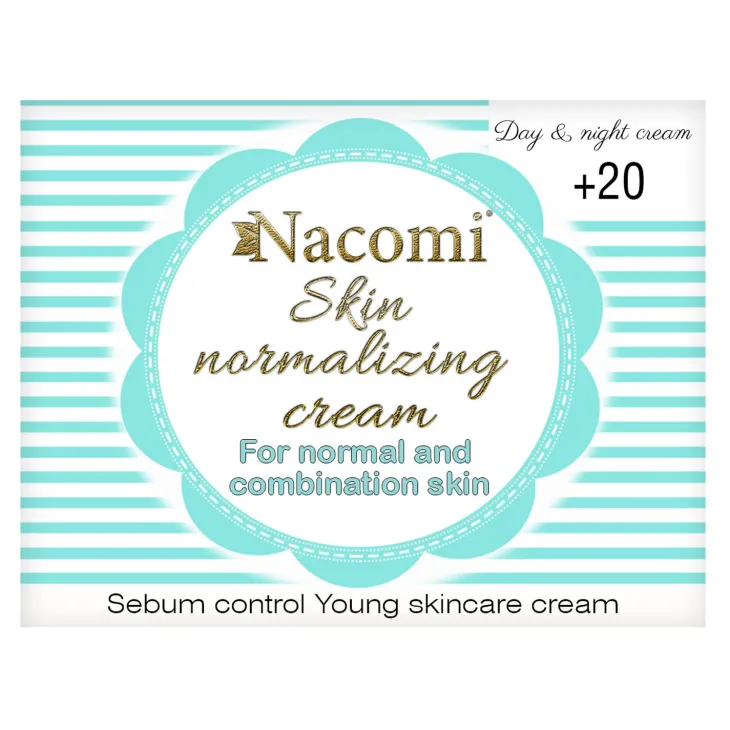 Nacomi Skin Normalizing Cream normalizujący krem do twarzy na dzień i na noc +20 50 ml