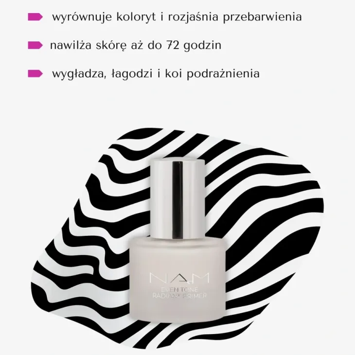 NAM Even Tone Radiant Primer rozświetlająca baza pod makijaż 20 ml