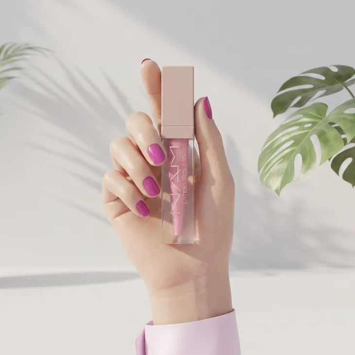 NAM Latex Lipgloss błyszczyk do ust z lustrzanym wykończeniem 10 Soft Cream 3,5 ml