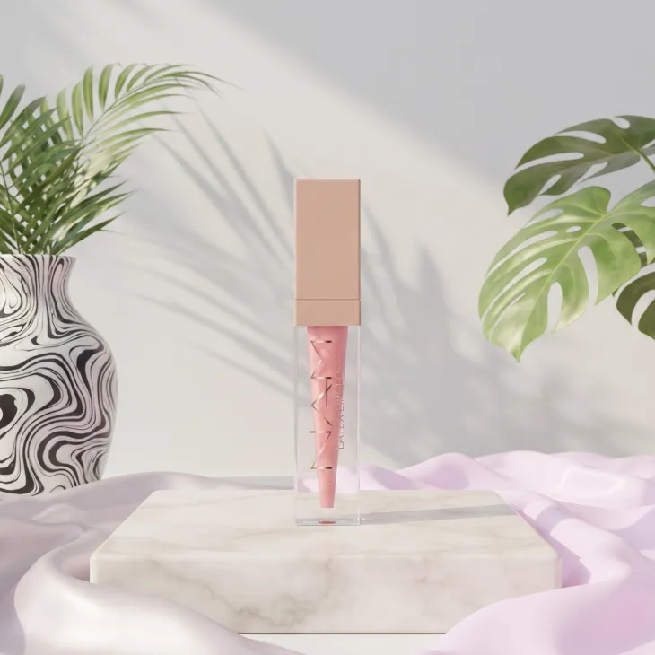 NAM Latex Lipgloss błyszczyk do ust z lustrzanym wykończeniem 10 Soft Cream 3,5 ml