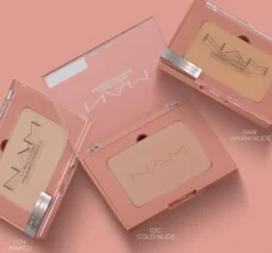 NAM prasowany puder do konturowania twarzy 04W Warm Nude 10 g