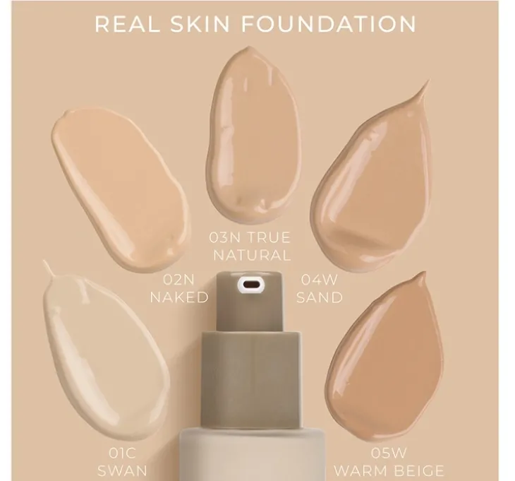 NAM Real Skin Foundation pielęgnacyjny podkład 05 Warm Beige 30 ml