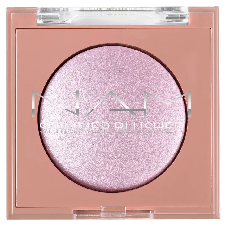 NAM Shimmer Blusher rozświetlający róż do policzków 04 Icy Lavender 4 g