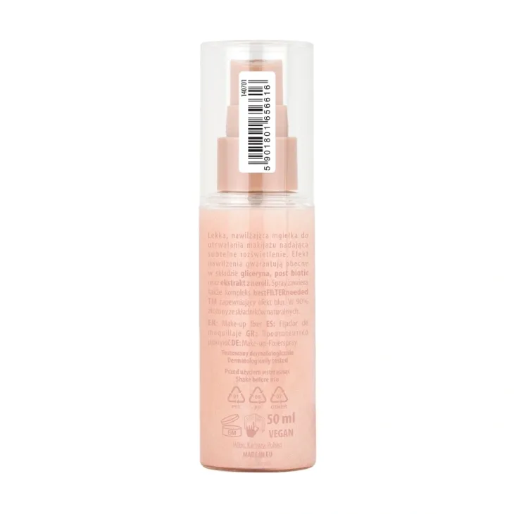 NAM Shine Setting Spray nawilżająca mgiełka do utrwalania makijażu 50 ml