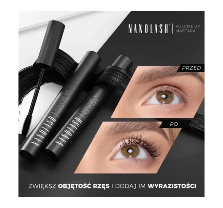 NANOLASH VOLUME UP MASCARA POGRUBIAJĄCY TUSZ DO RZĘS 10ML