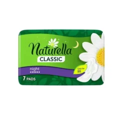 NATURELLA CLASSIC NIGHT PODPASKI HIGIENICZNE ZE SKRZYDEŁKAMI 7 SZTUK