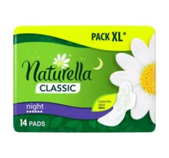 NATURELLA CLASSIC NIGHT PODPASKI HIGIENICZNE ZE SKRZYDEŁKAMI 14 SZTUK