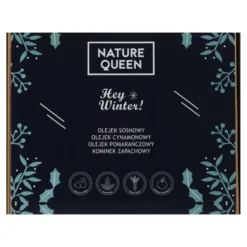Nature Queen Hey Winter! zestaw naturalnych olejków eterycznych 3 x 10 ml + kominek zapachowy