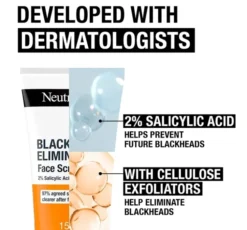 Neutrogena Blackhead Eliminating Face Scrub 2% Salicylic Acid peeling do twarzy skóra z niedoskonałościami 150 ml
