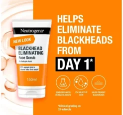 Neutrogena Blackhead Eliminating Face Scrub 2% Salicylic Acid peeling do twarzy skóra z niedoskonałościami 150 ml