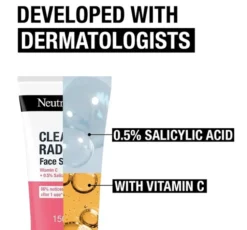 Neutrogena Clear& Radiant odświeżający peeling do twarzy 150 ml