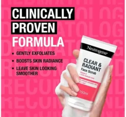 Neutrogena Clear& Radiant odświeżający peeling do twarzy 150 ml