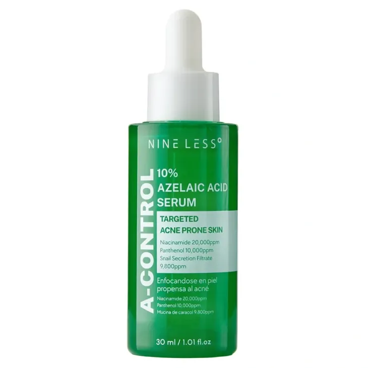 Nine Less A-Control 10% Azelaic Acid Serum rozjaśniające serum do twarzy z kwasem azelainowym 30 ml