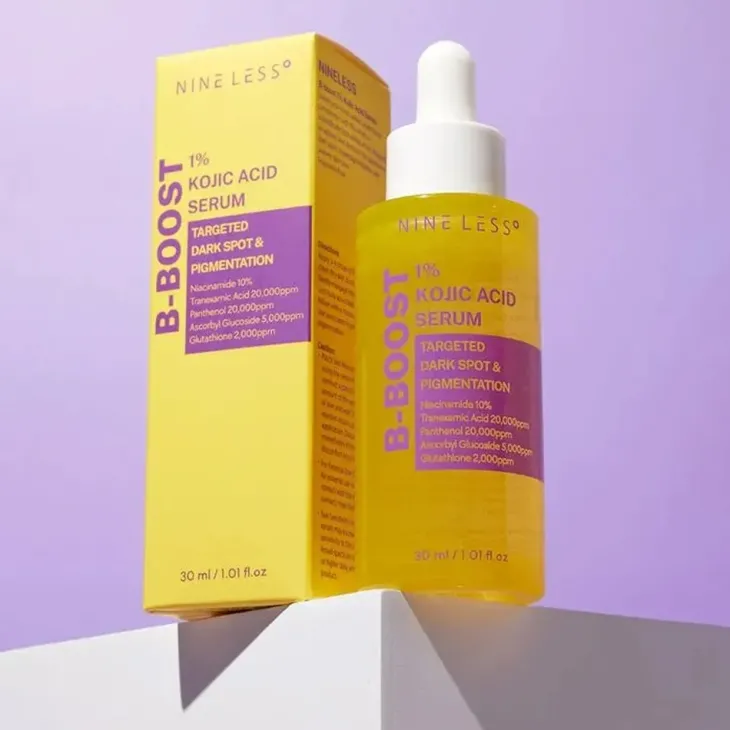 Nine Less B-Boost 1% Kojic Acid Serum rozjaśniające serum do twarzy z kwasem kojowym 30 ml