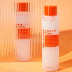 Nine Less Mela-Pro Rice & TXA Toner rozjaśniający tonik do twarzy z kwasem traneksamowym 200 ml