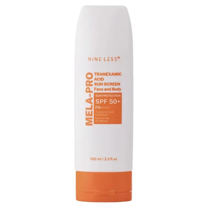 Nine Less Mela-Pro Tranexamic Acid Sun Screen krem do twarzy z filtrem przeciwsłonecznym SPF50+ PA++++ 100 ml