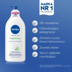 NIVEA łagodzący balsam do ciała z aloesem do skóry suchej i normalnej 625 ml