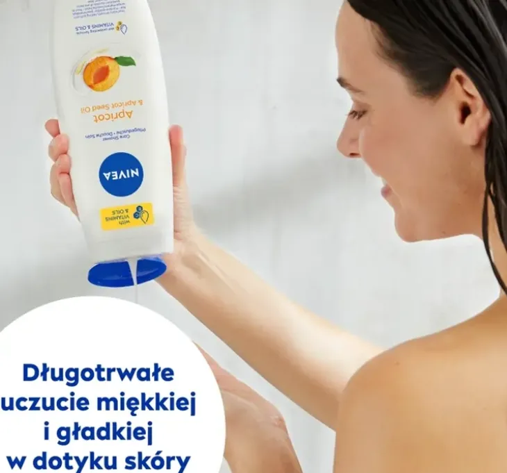NIVEA Apricot&Apricot Seed Oil pielęgnujący żel pod prysznic o zapachu kwiatów moreli 500 ml