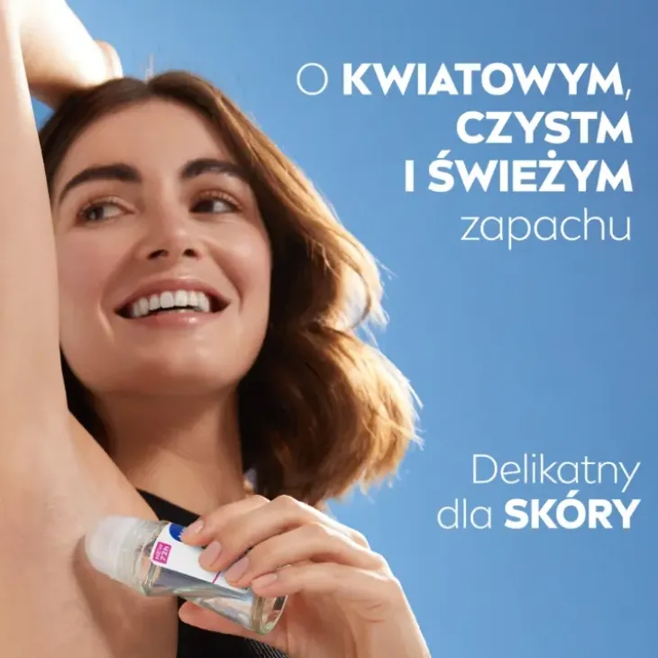 NIVEA Black&White Clear antyperspirant roll-on dla kobiet 50 ml
