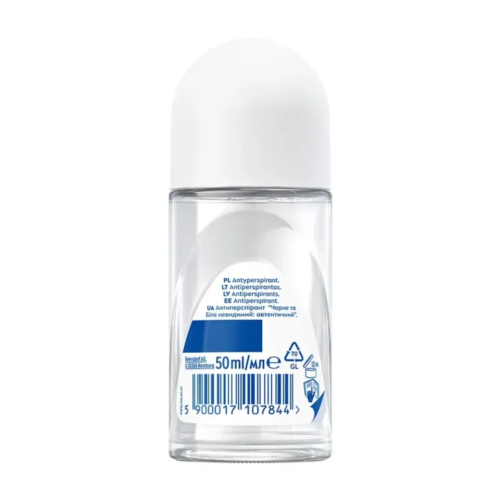 NIVEA Black & White Invisible Authentic Dual Shield Skin & Clothes antyperspirant w kulce dla kobiet 50 ml