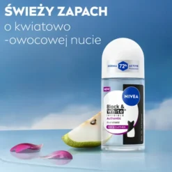 NIVEA Black & White Invisible Authentic Dual Shield Skin & Clothes antyperspirant w kulce dla kobiet 50 ml