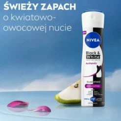 NIVEA Black & White Invisible Authentic antyperspirant w sprayu 150 ml