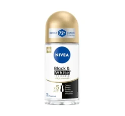 NIVEA Black&White Invisible Silky Smooth antyperspirant roll-on dla kobiet 50 ml