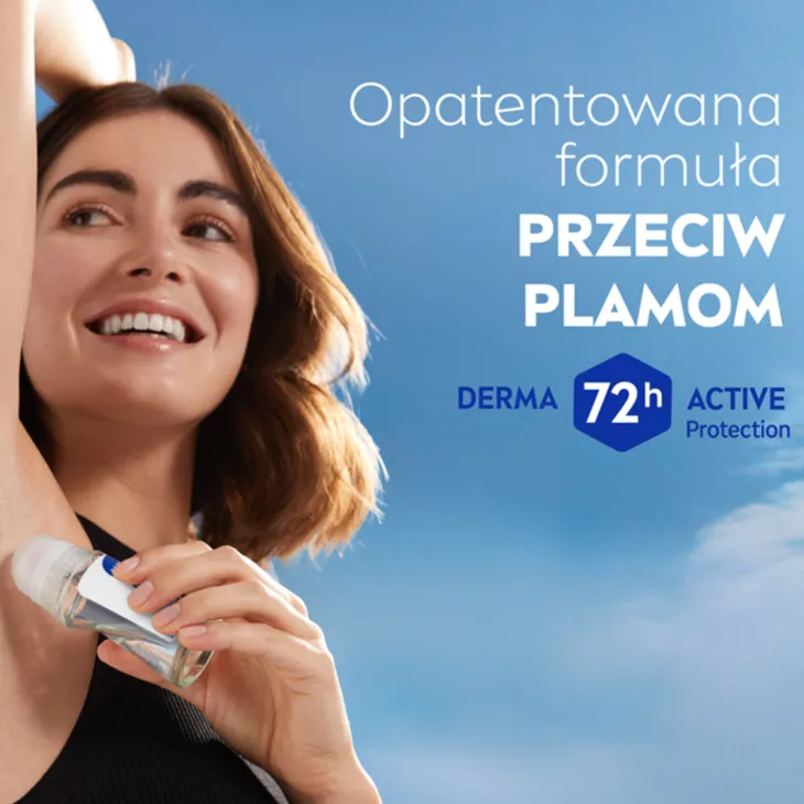 NIVEA Black&White Invisible Silky Smooth antyperspirant roll-on dla kobiet 50 ml