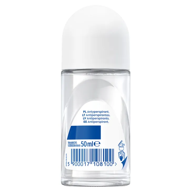 NIVEA Black&White Invisible Silky Smooth antyperspirant roll-on dla kobiet 50 ml