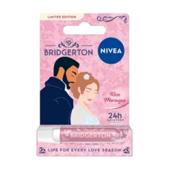NIVEA Bridgerton Edition pielęgnująca pomadka do ust Rose Meringue Daphne & Simon 4,8 g
